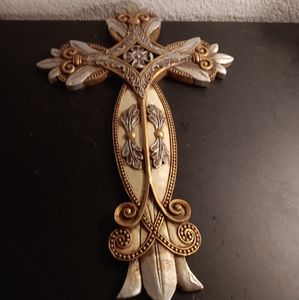 GORGEOUS VTG Bomboniere Stile From Milano Italy 9"x14" Crucifix Cross.